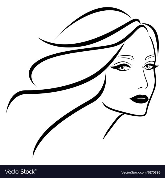 Лицо девушки для аппликации