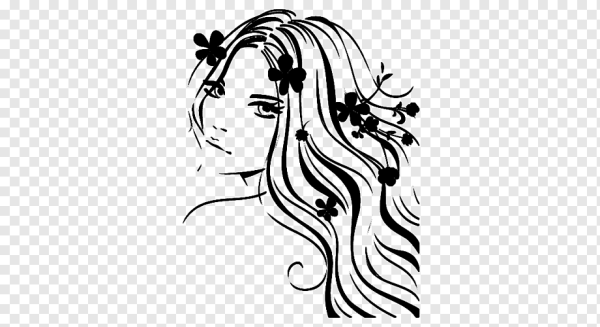 Силуэт лица девушки