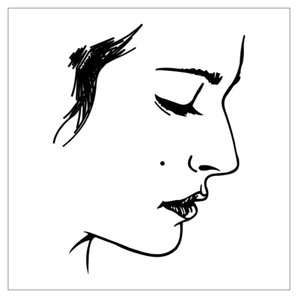 Лицо в профиль набросок