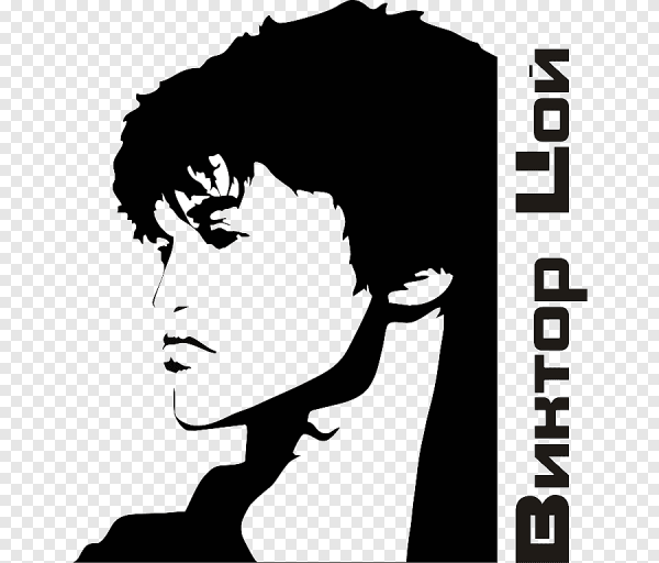 Виктор Цой портрет вектор