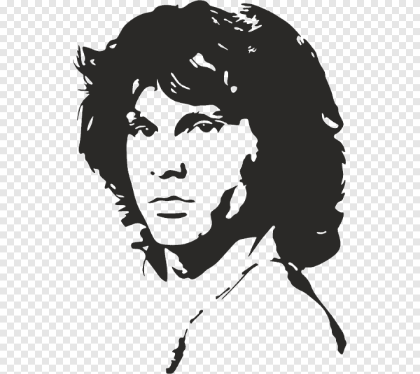 Джим Моррисон силуэт