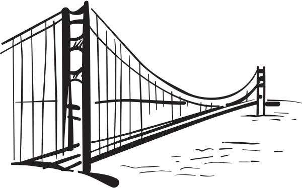 Мост Голден гейт вектор