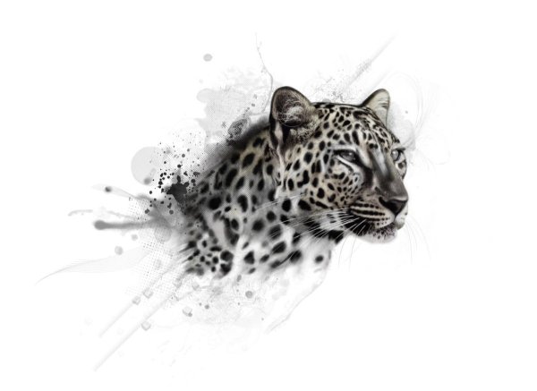 Леопард арт вектор