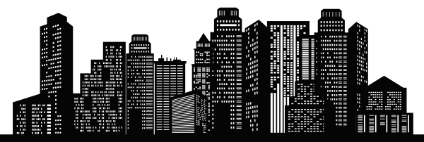 Нью Йорк небоскребы силуэт