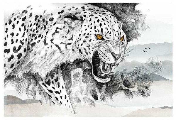 Леопард рисунок