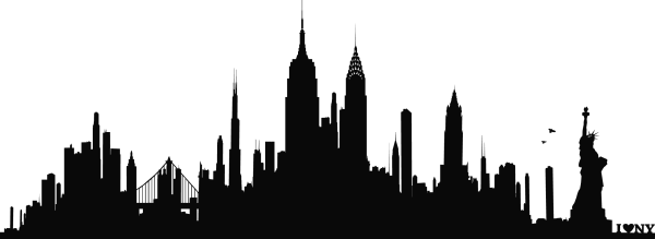 Силуэт города Нью Йорк
