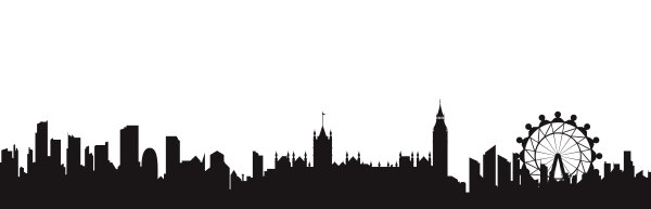 Силуэт города без фона