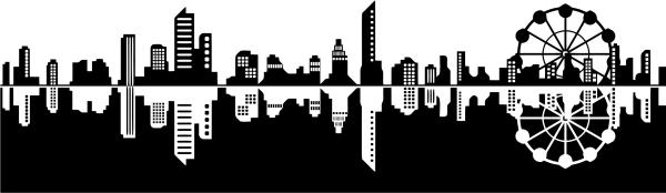 Очертания города Графика