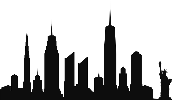 Силуэт города Нью Йорк