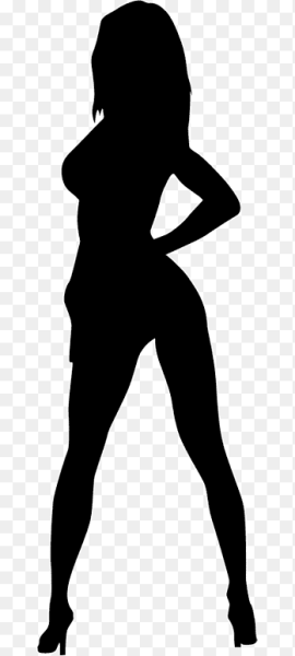 Эротичный женский силуэт