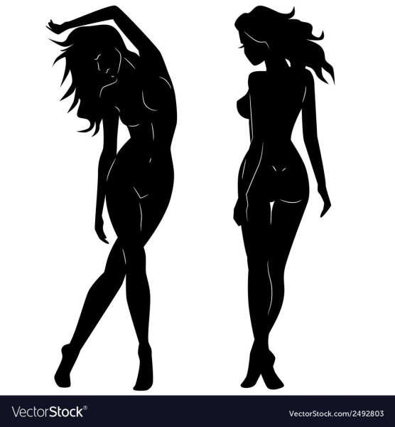 Женское тело Векторная Графика
