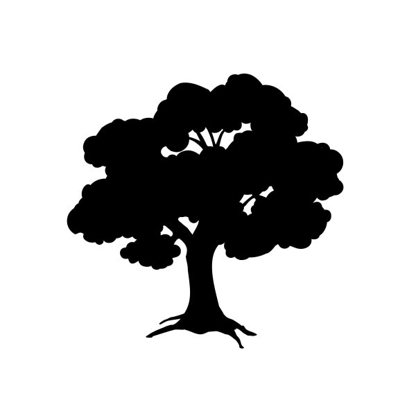 Силуэт дерева