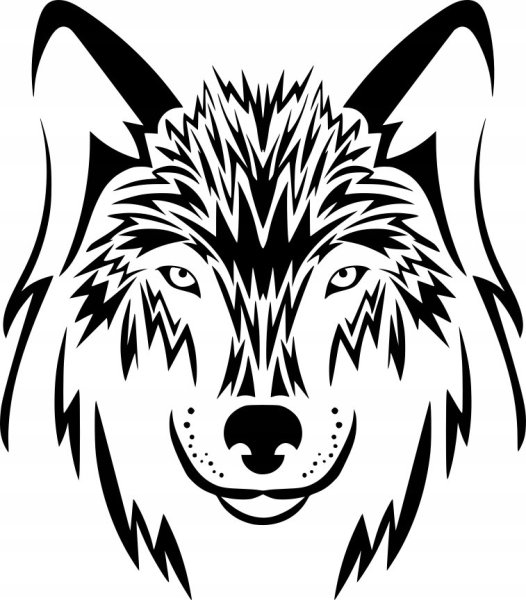Векторное изображение волка