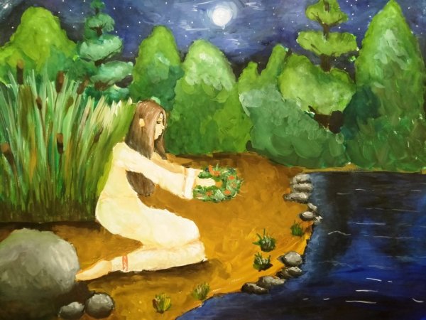 Праздник Ивана Купала раскраска