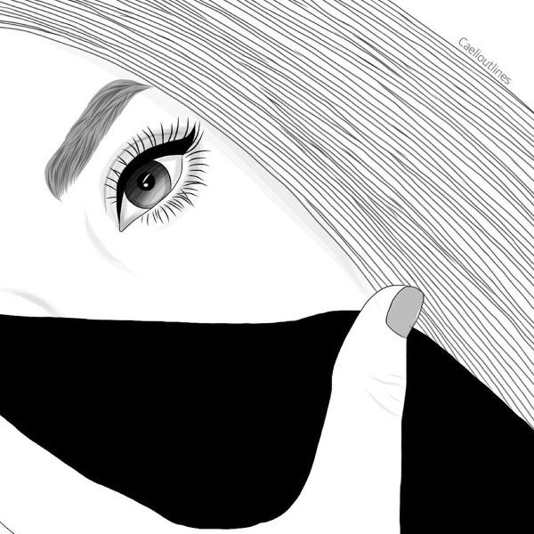 Портрет в черно белом стиле