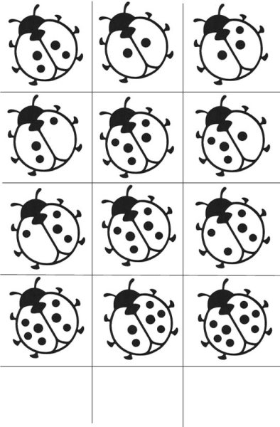 Божья коровка раскраска для детей