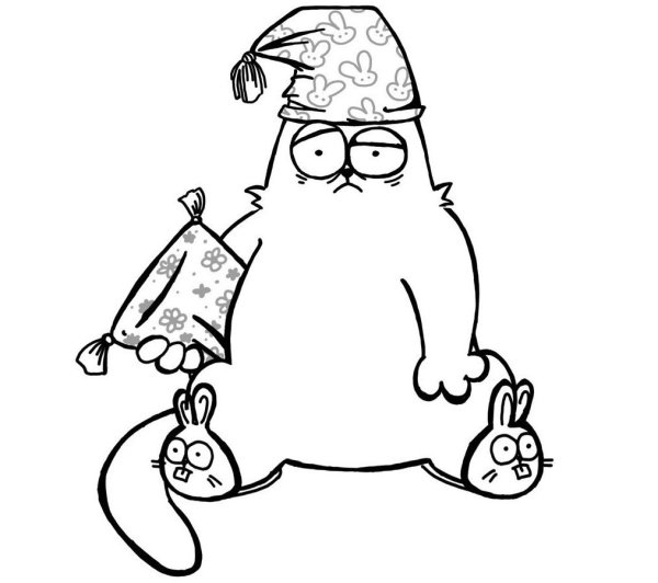 Чёрно-белые рисунки для распечатки