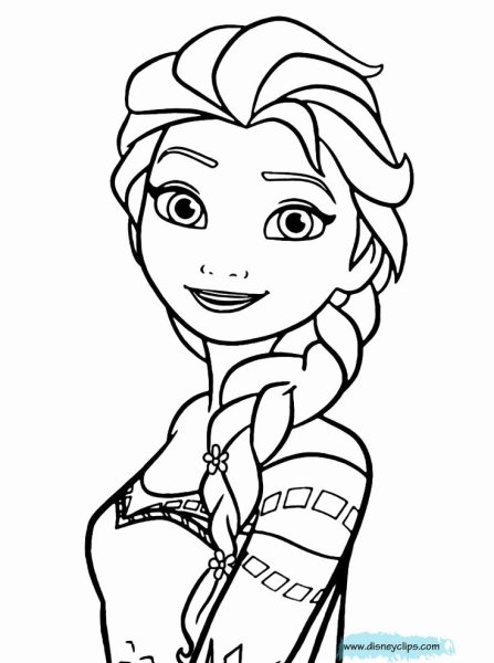Раскраска Anna Elsa