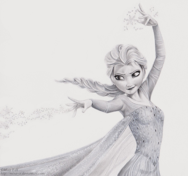 Эльза рисунок