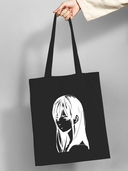 Шоппер черно белый