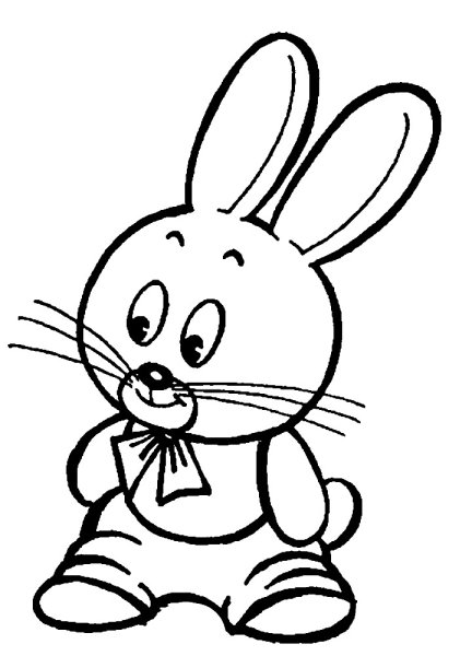 Кролик контур