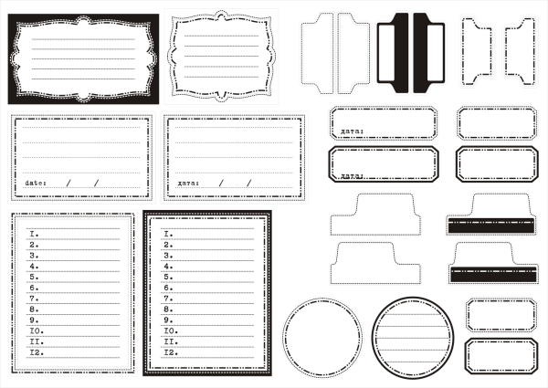 Ярлыки для ежедневника