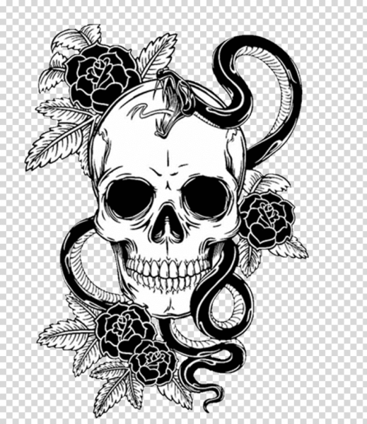 Череп с узорами