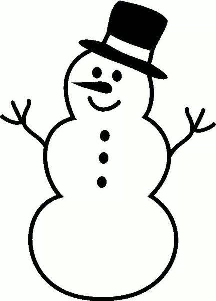 Снеговички черно белые