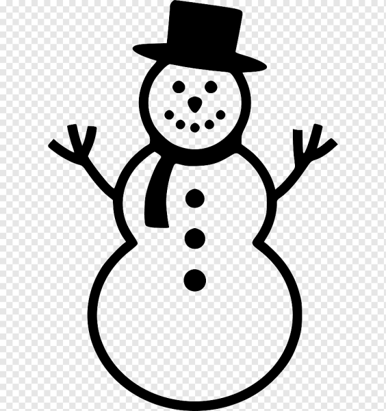 Ведро для снеговика раскраска