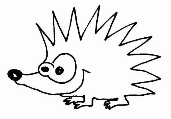 Еж карандашом для детей