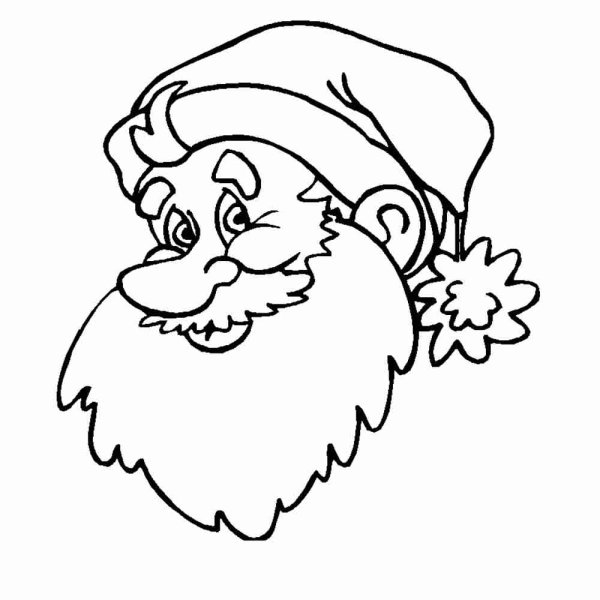 Дед Мороз раскраска