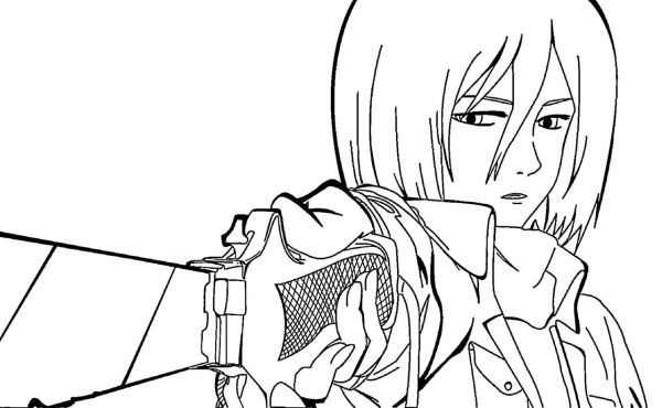 Раскраска атака титанов Макаса