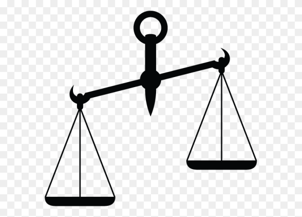 Весы на белом фоне