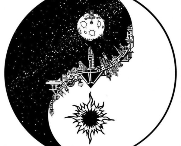 Инь Янь солнце и Луна