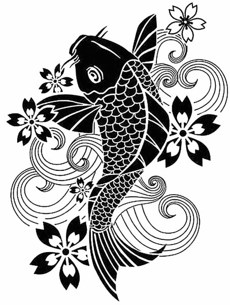 Трафарет "рыбки"