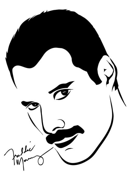 Фредди Меркьюри рисунок