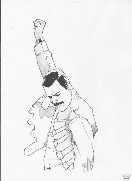 Фредди Меркьюри эскиз