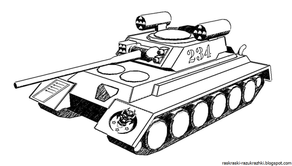 Раскраски танков World of Tanks т34