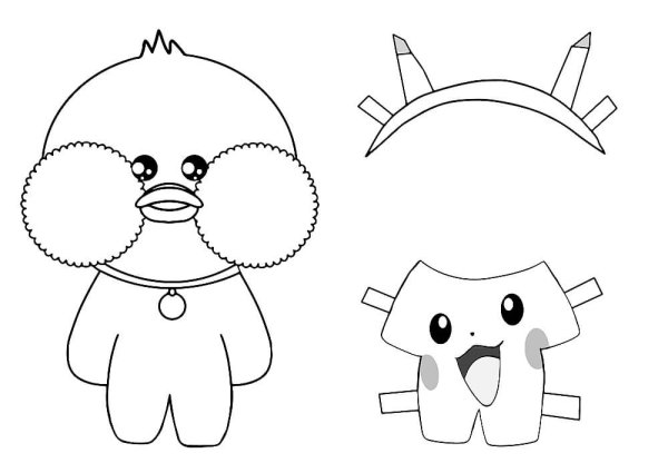 Утачка лалафан раскраска