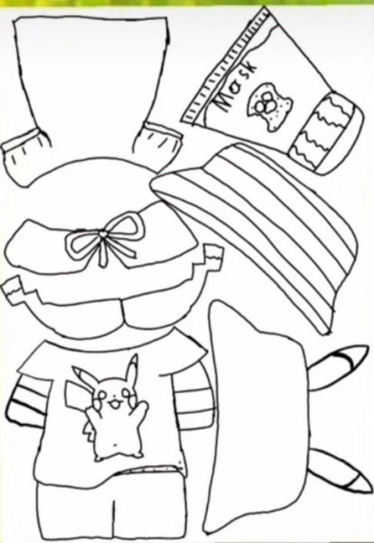 Уточка лалафанфан раскраска