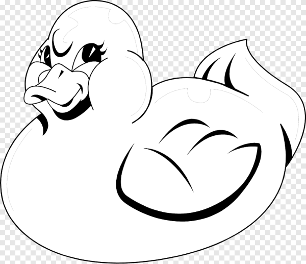 Уточка раскраска для детей