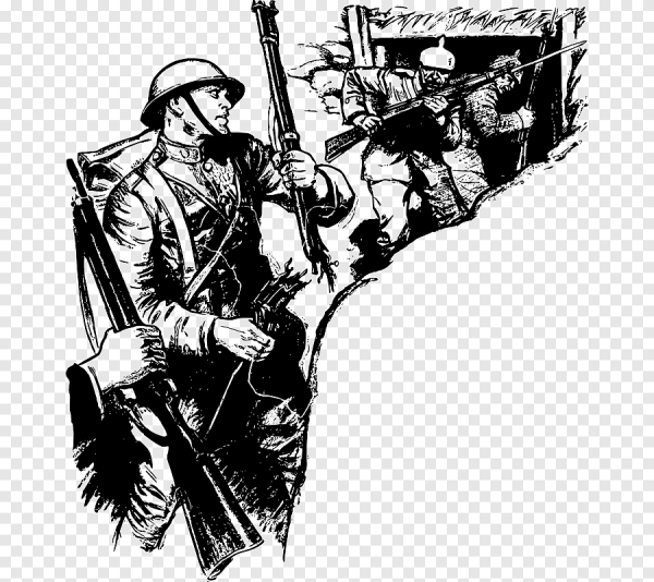 Военный карандашом