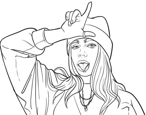 Раскрашивать Билли Айлиш