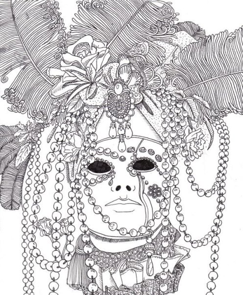 Раскраска карнавал