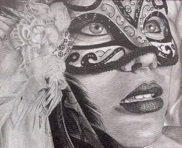 Карнавал рисунок карандашом