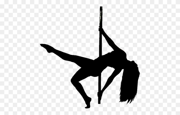 Силуэт танцовщицы на пилоне