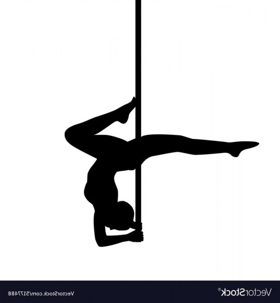 Силуэт танцовщицы на пилоне