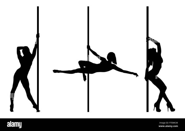 Силуэт девушки на каблуках