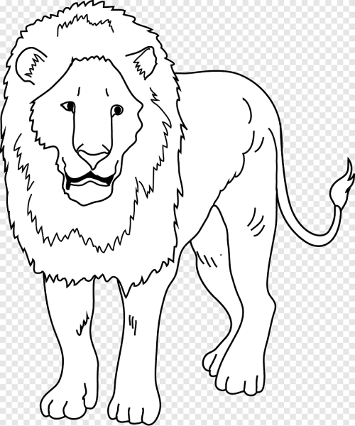 Лев и собачка рисунок раскраска