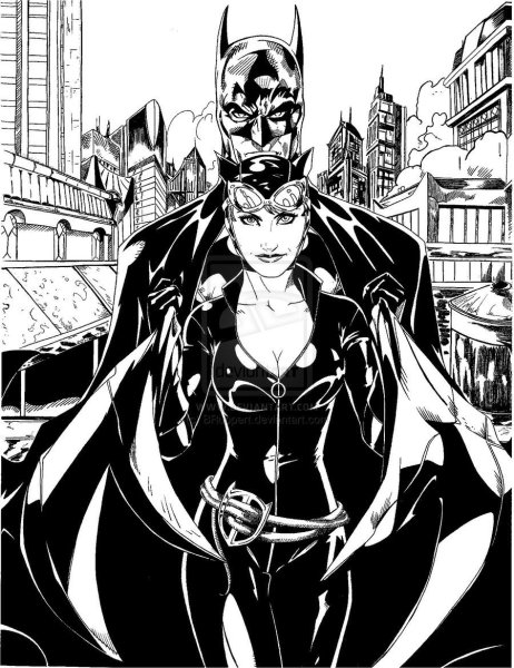 Селина Кайл Бэтмен Аркхем Сити тату